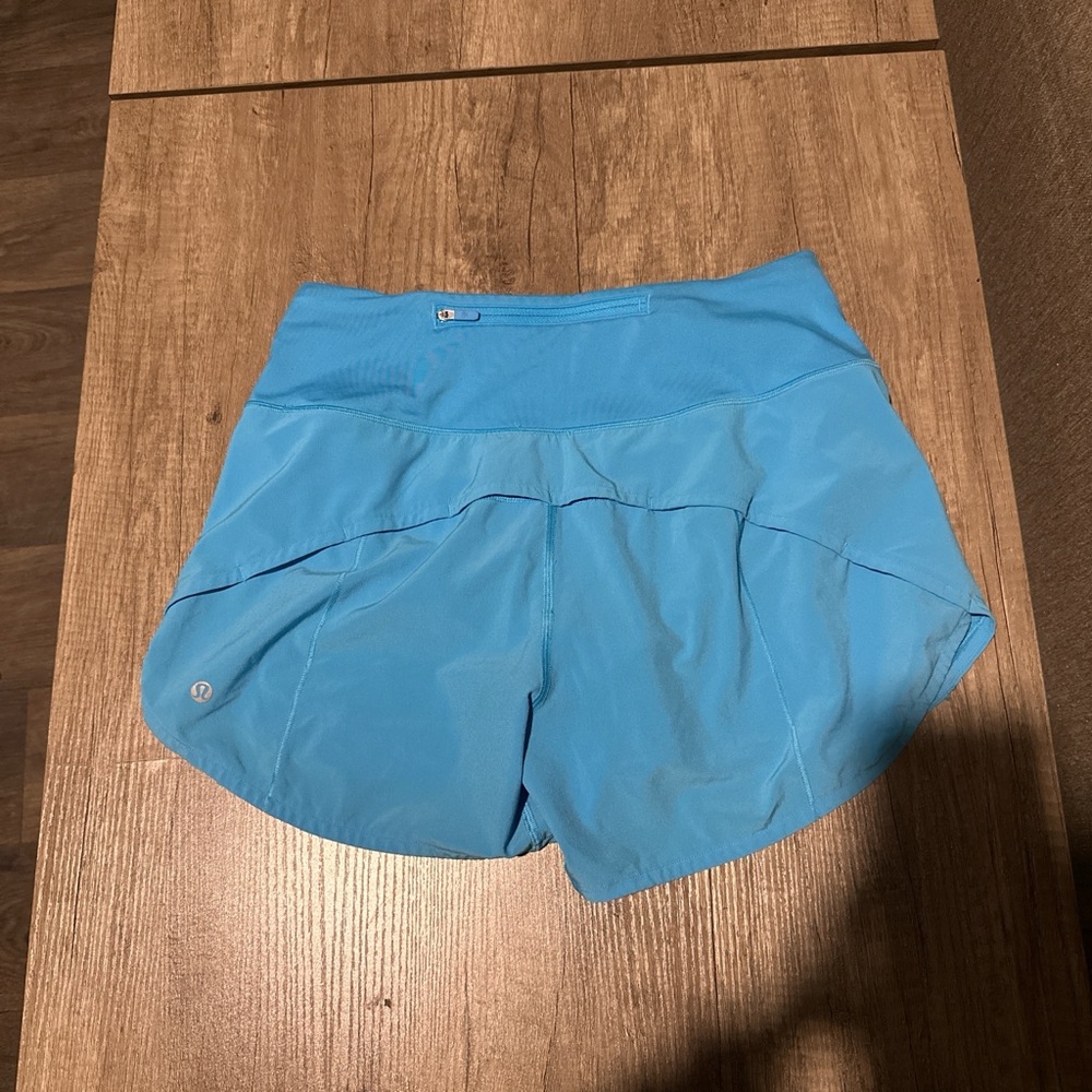 lululemon athletica Sky Blue Athletic Running Shorts